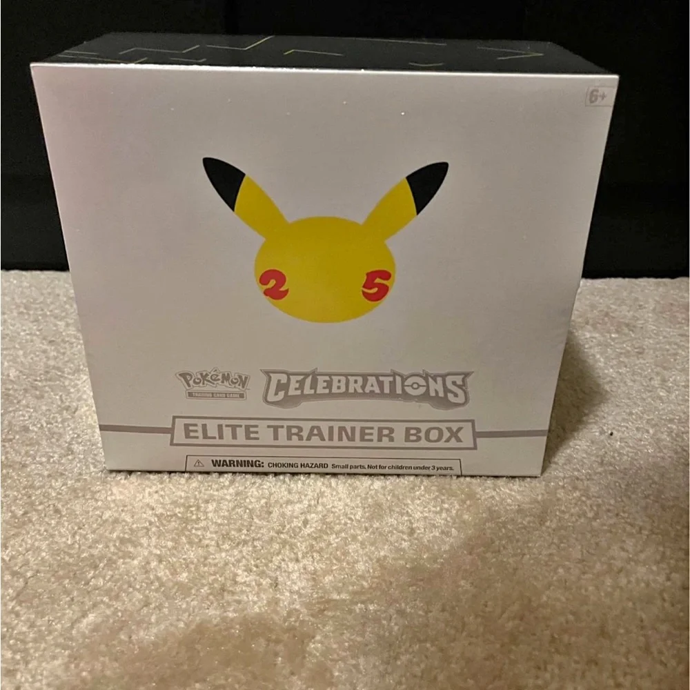 Pokemon Celebrations Elite Trainer Box - Yellow, Black, Red